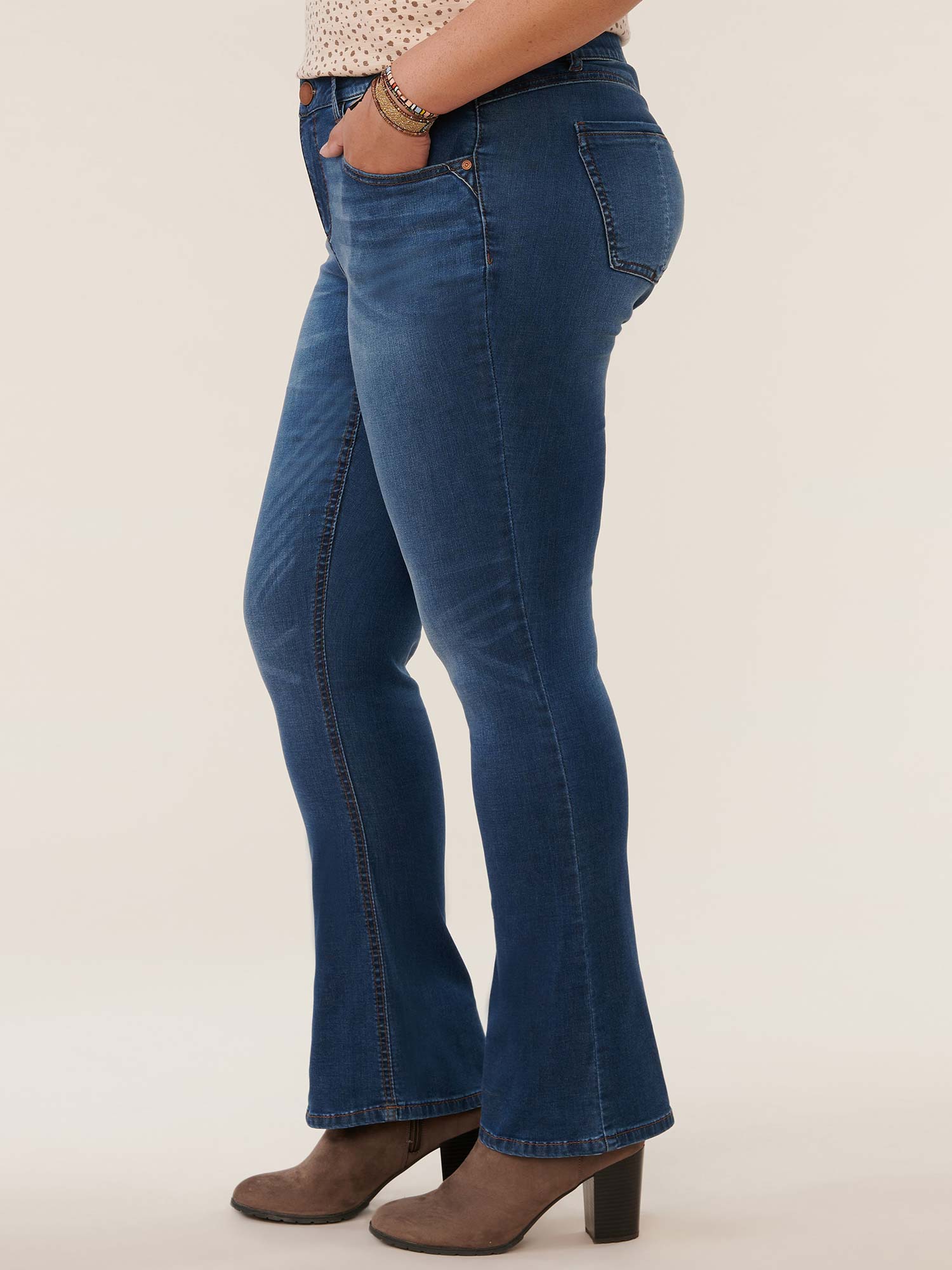 "Ab"solution® Artisanal Blue Plus Itty Bitty Bootcut Jean - Image 3