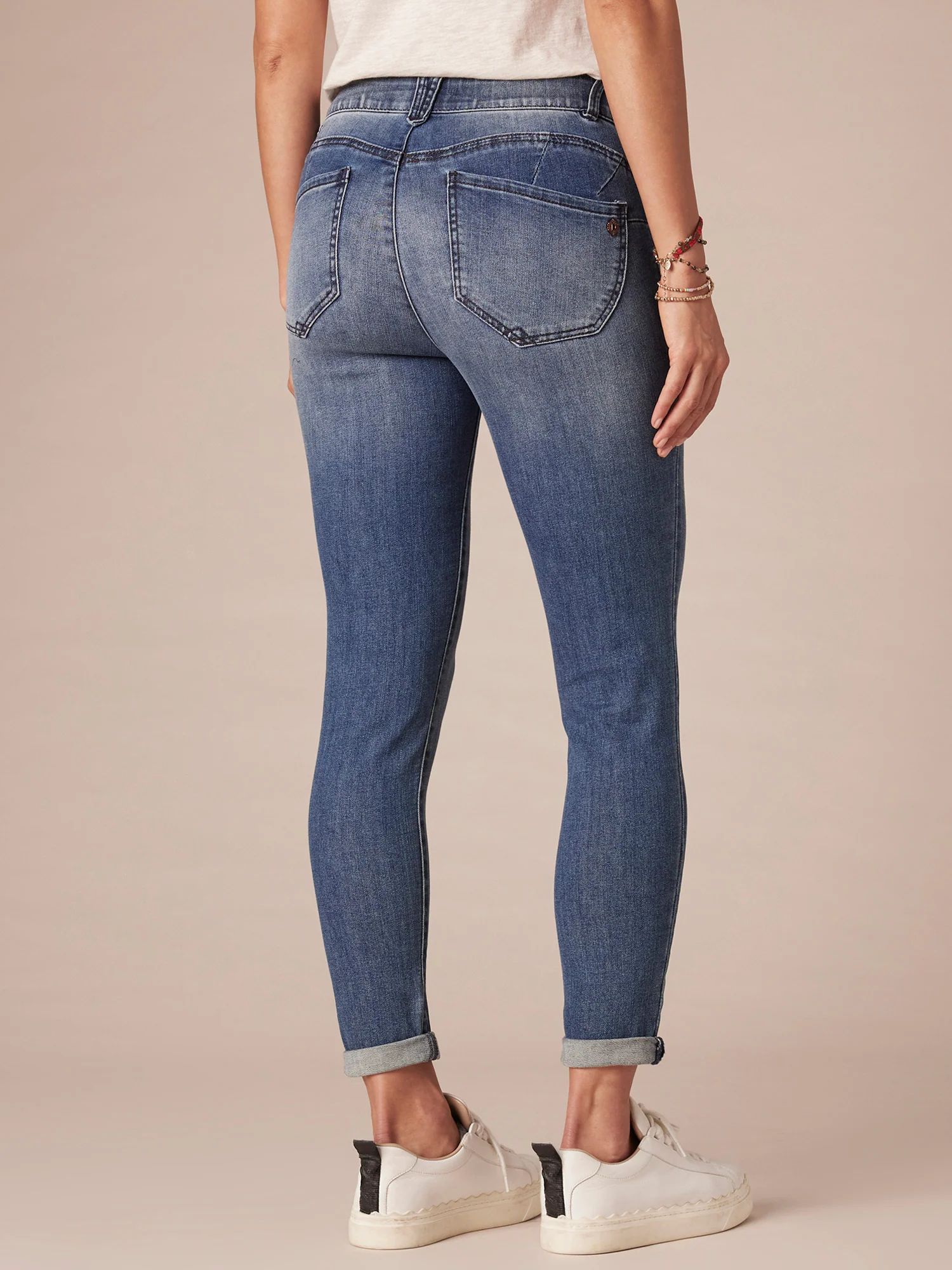 "Ab"solution® Blue Denim Petite Ankle Skimmer - Image 4
