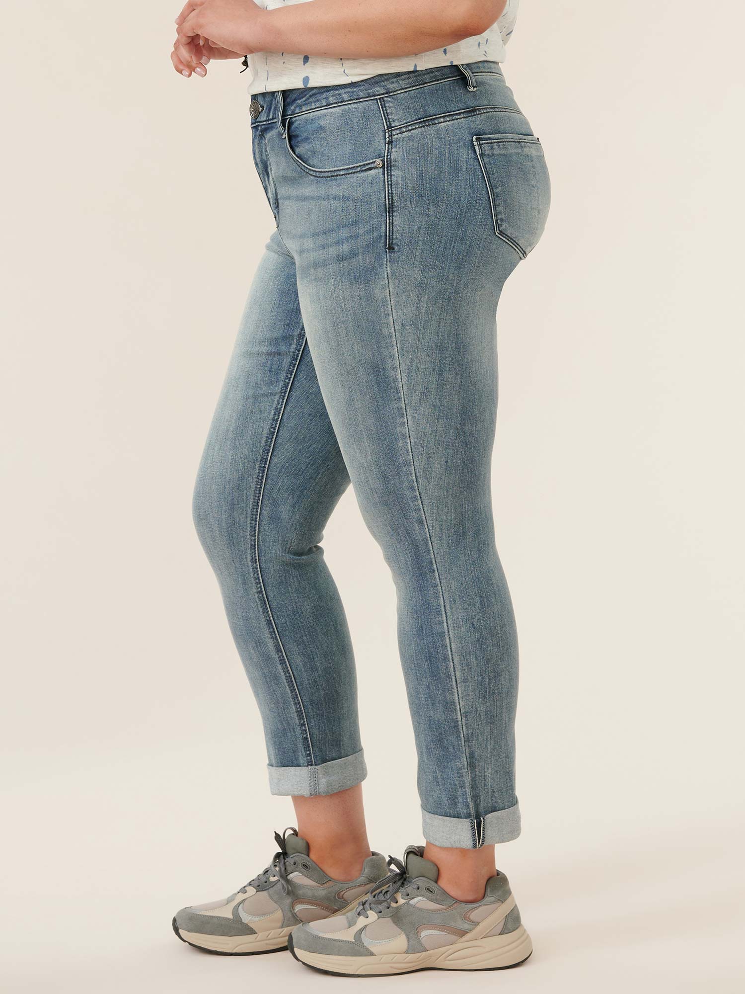 "Ab"solution® Girlfriend Blue Plus Jeans - Image 3