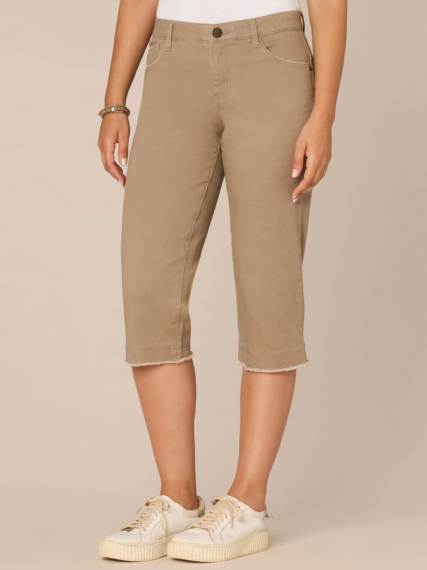 "Ab"solution Mid-Rise Fray Hem Skimmer Pant - Image 3