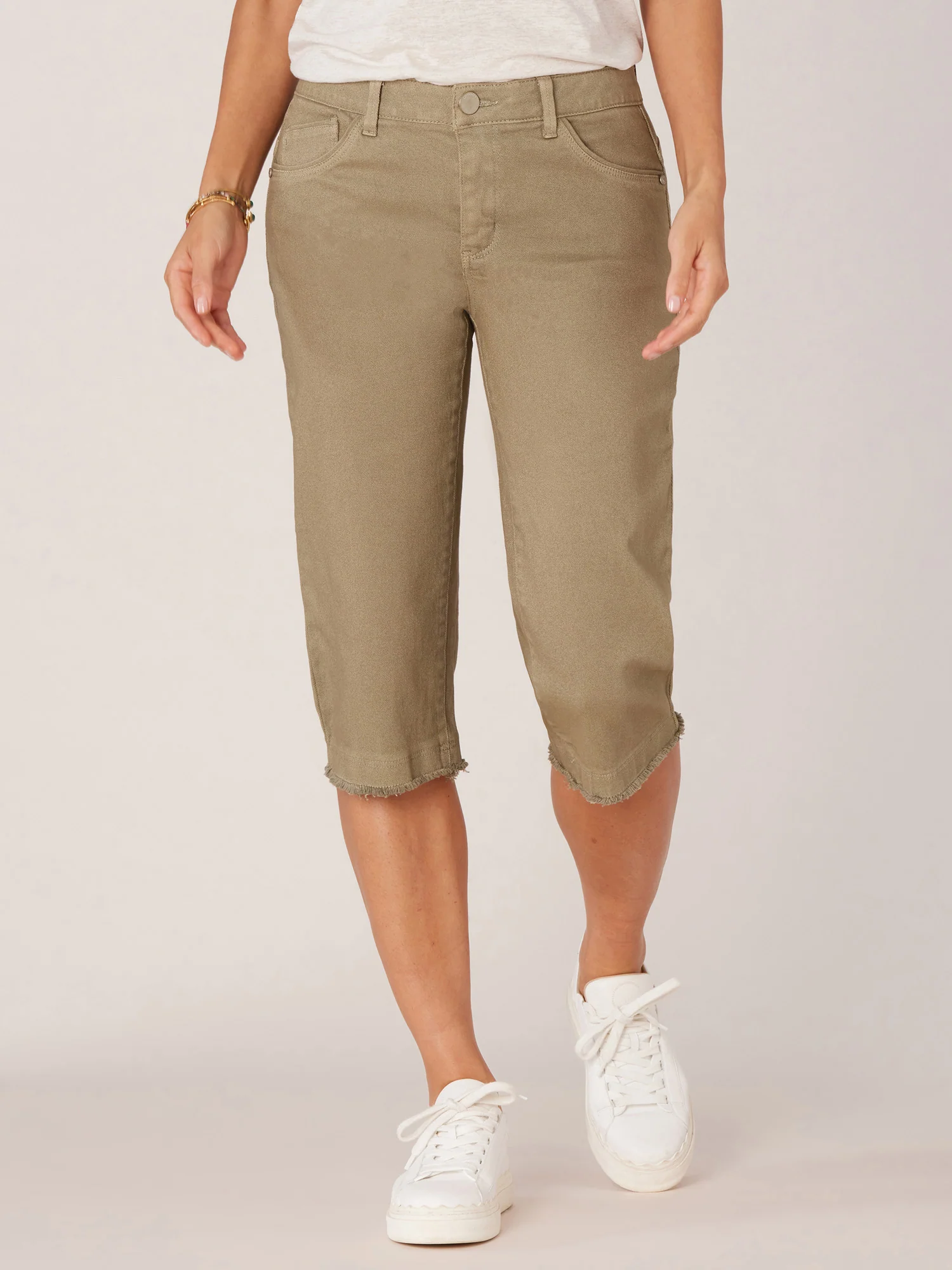 "Ab"solution Mid-Rise Fray Hem Skimmer Pant - Image 6