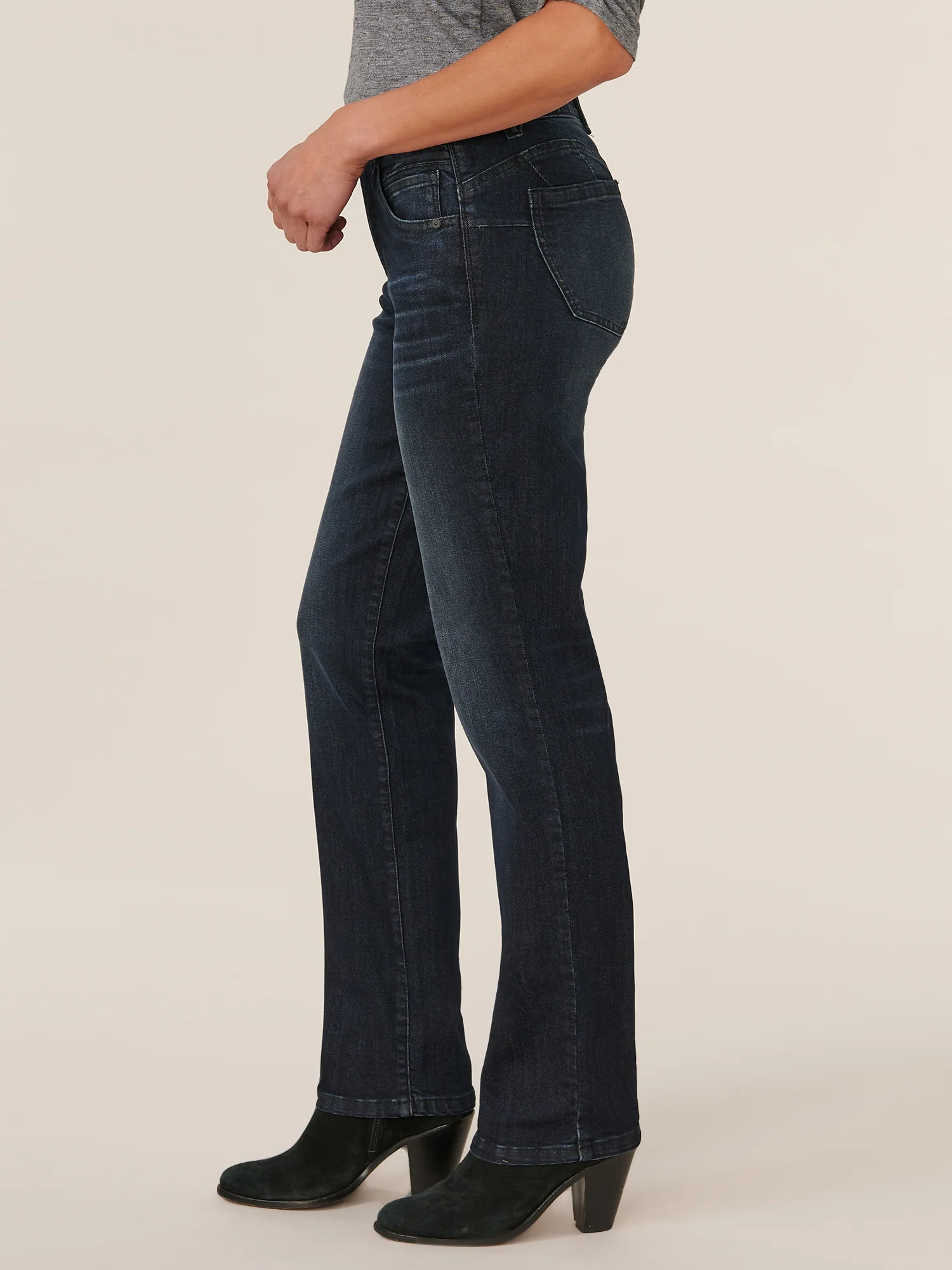 "Ab"solution® 33" Inseam Straight Leg Artisanal Denim Tall Jeans - Image 3