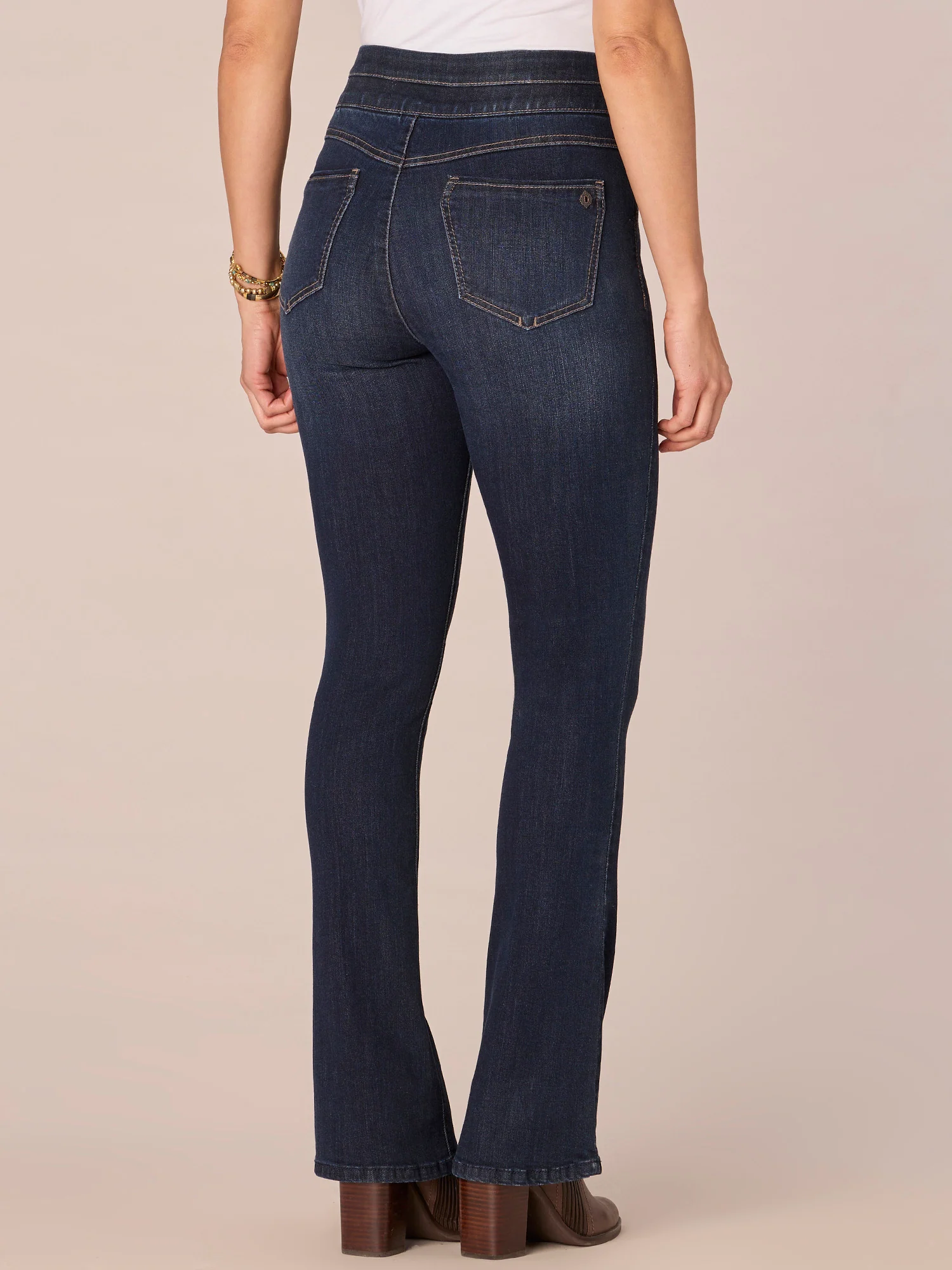 "Ab"solution® High Rise Pull On Tall Itty Bitty Boot Glider Jeans - Image 4