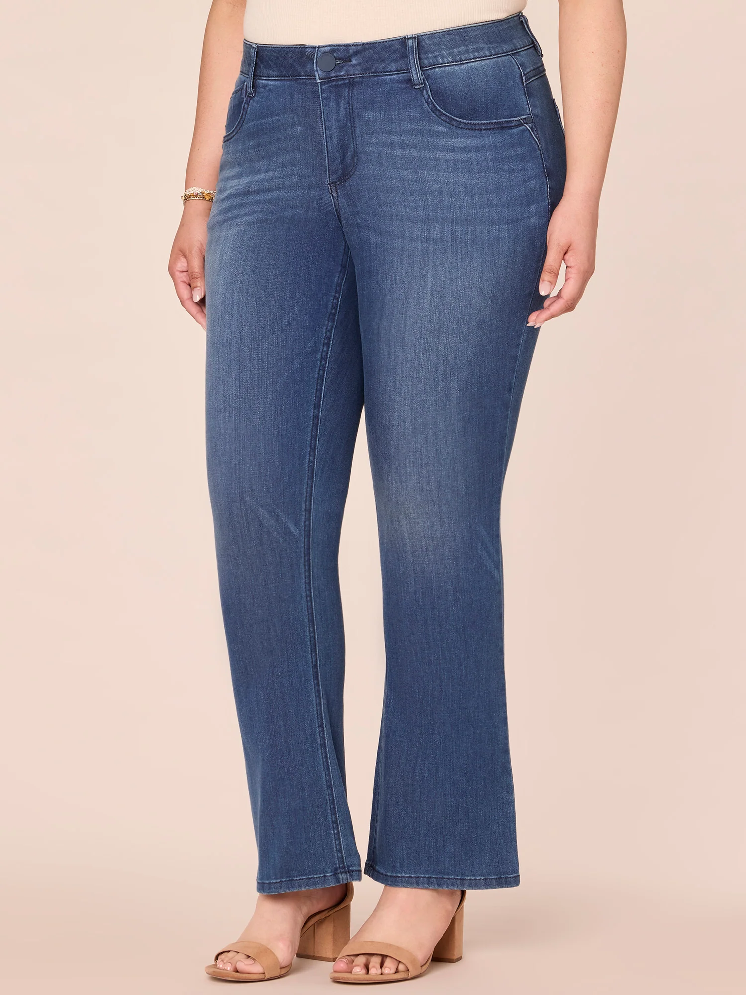 "Ab"solution® Itty Bitty Bootcut Plus Jeans - Image 3