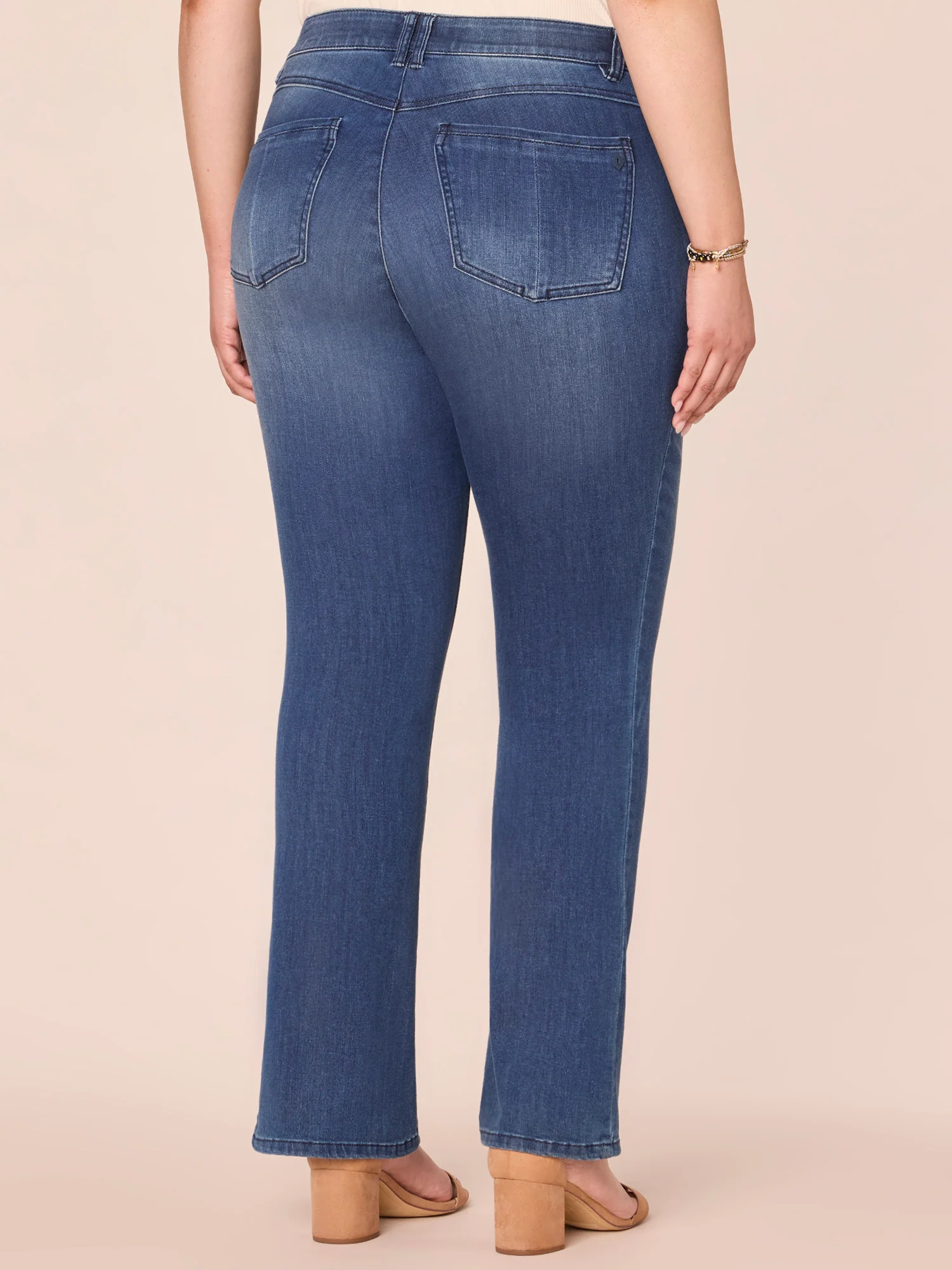 "Ab"solution® Itty Bitty Bootcut Plus Jeans - Image 4