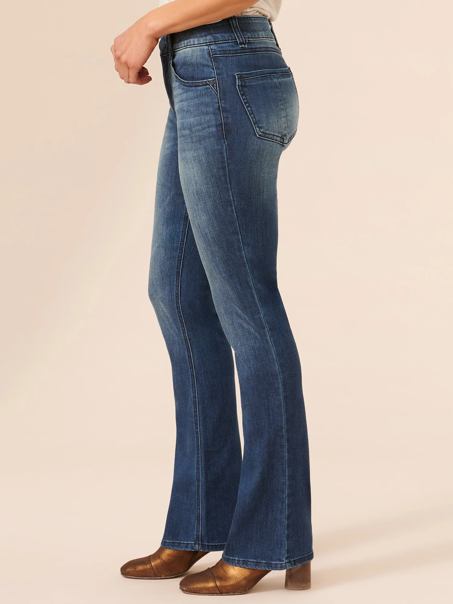 "Ab"solution® Itty Bitty Bootcut Blue Jeans - Image 3