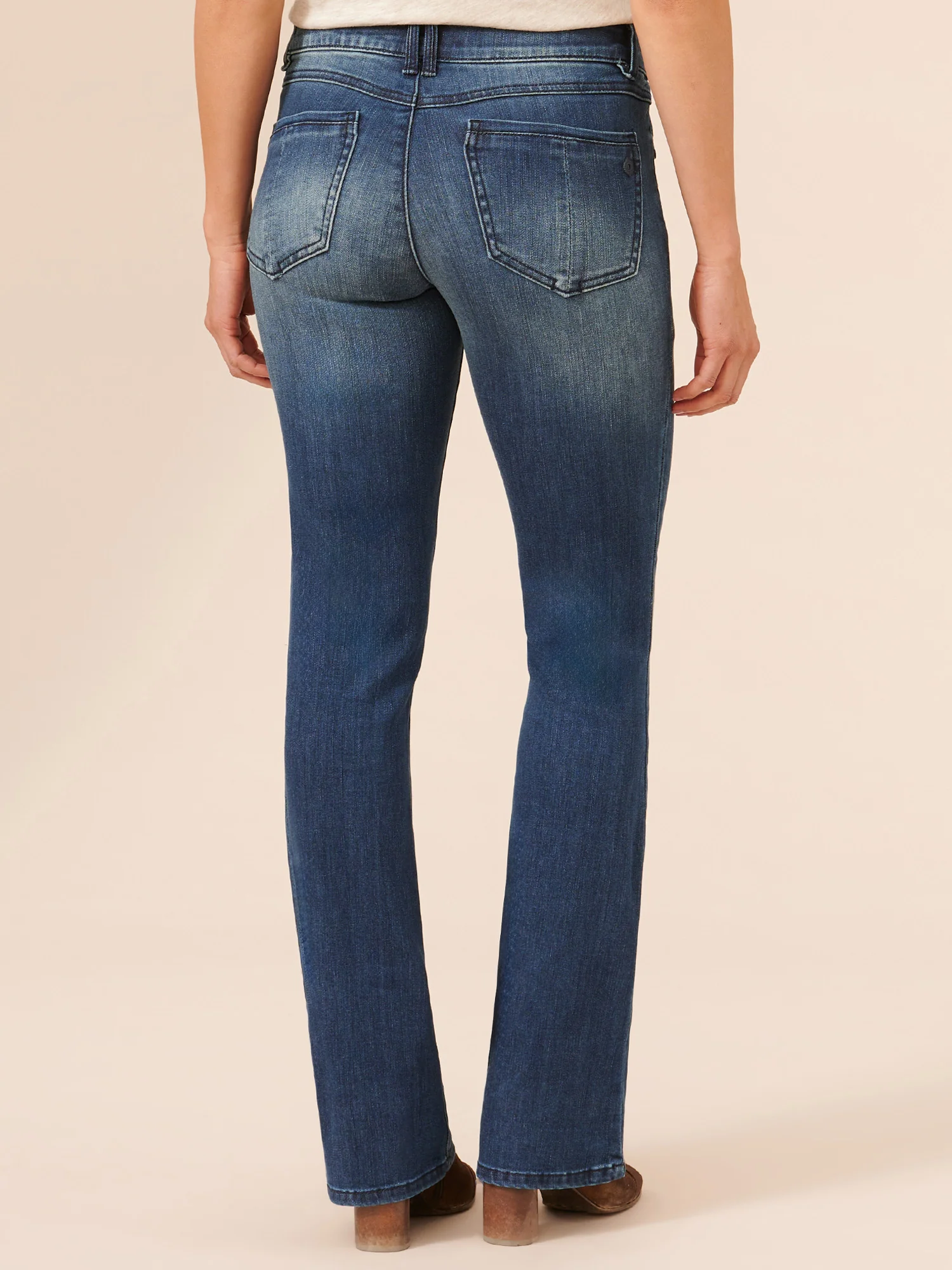 "Ab"solution® Itty Bitty Bootcut Blue Jeans - Image 4
