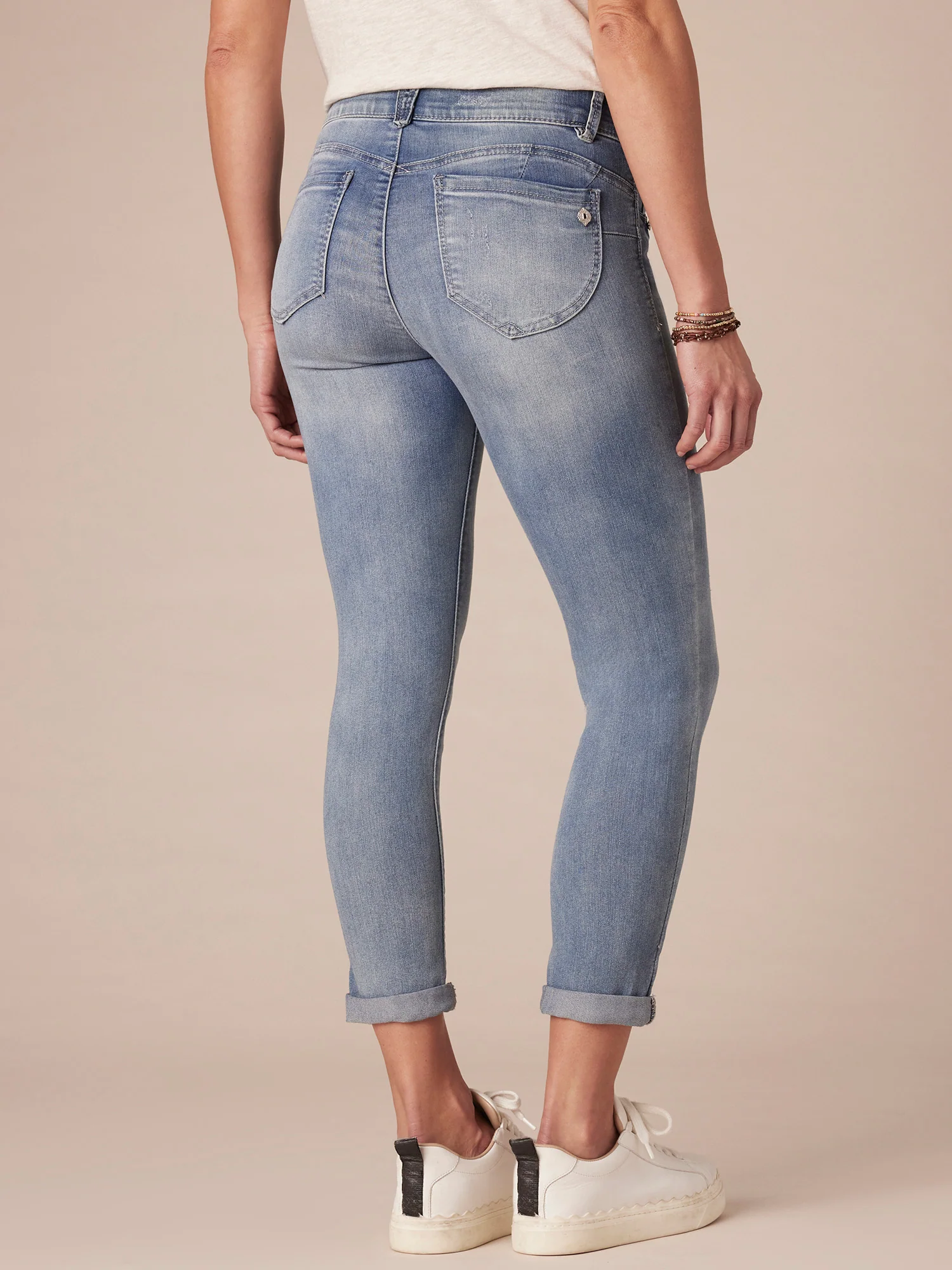 "Ab"solution® Light Blue Denim Petite Ankle Skimmer - Image 4