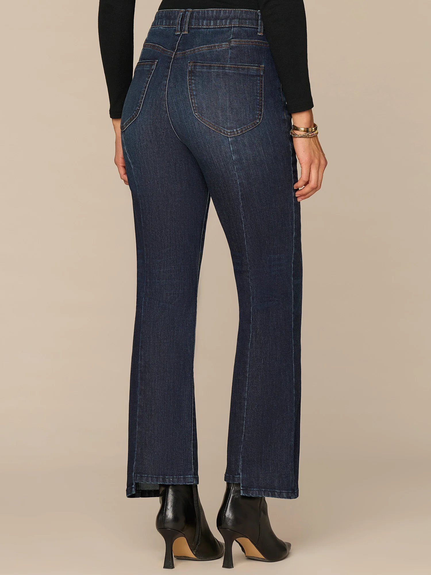 "Ab"solution® Skyrise Barely Boot Petite Jeans with Clean Finish Hem - Image 4