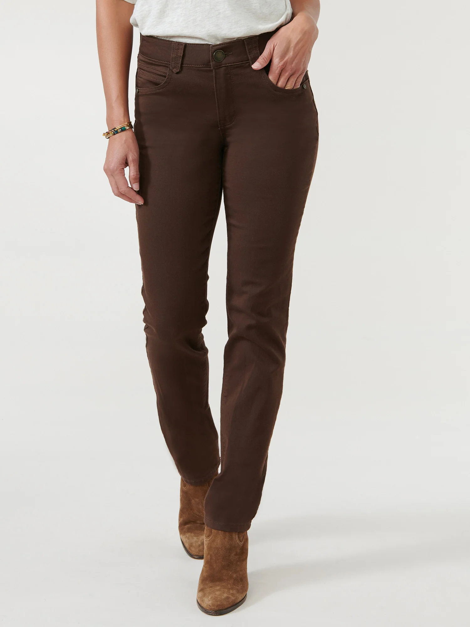 "Ab"solution® Straight Leg Colored Jeans - Image 16