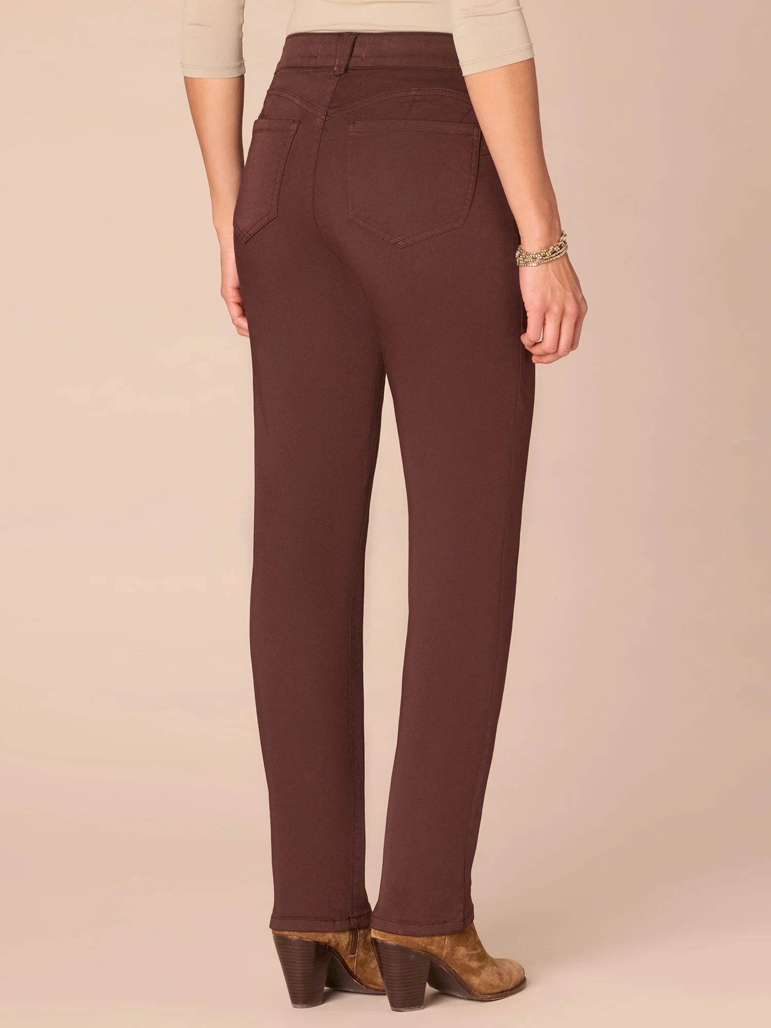 "Ab"solution® Straight Leg Colored Jeans - Image 4