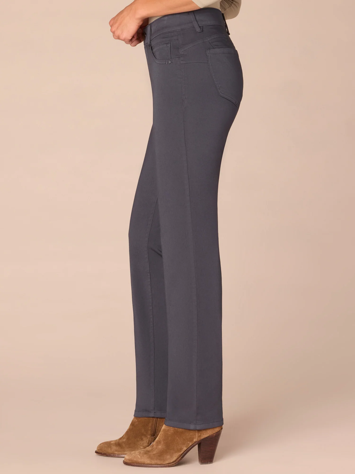 "Ab"solution® Straight Leg Colored Jeans - Image 7