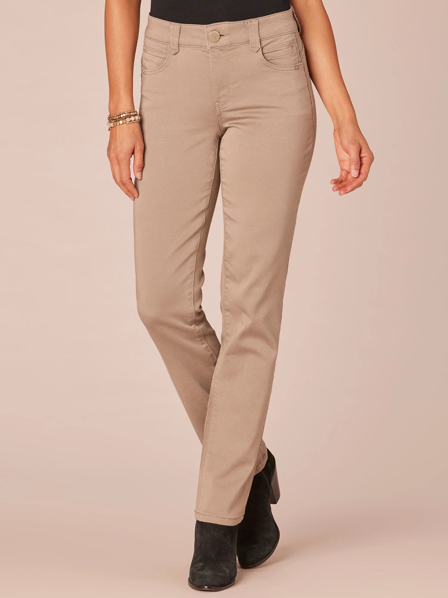 "Ab"solution® Straight Leg Colored Jeans - Image 9