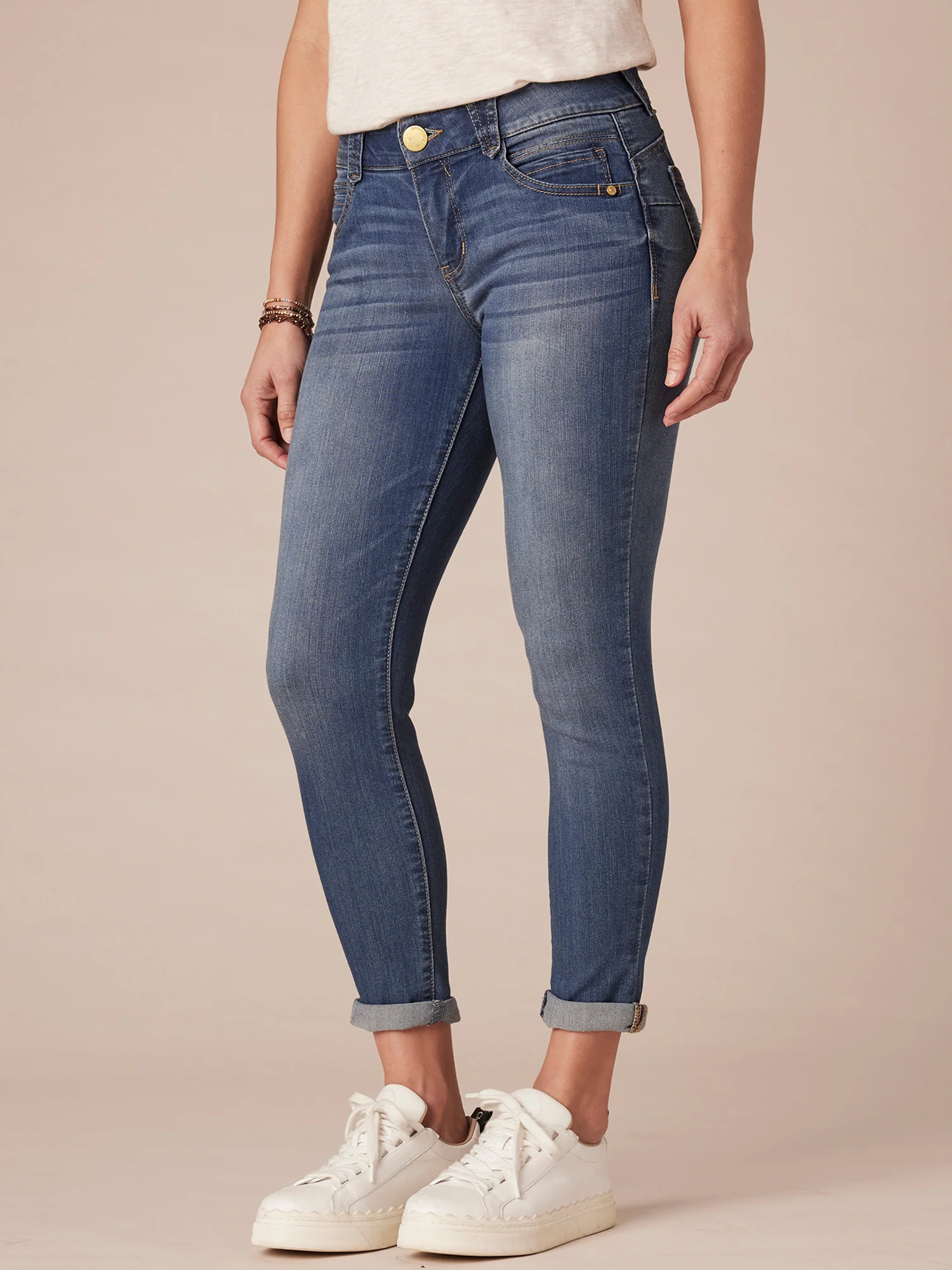 "Ab"solution® Ankle Skimmer Blue Jeans - Image 3