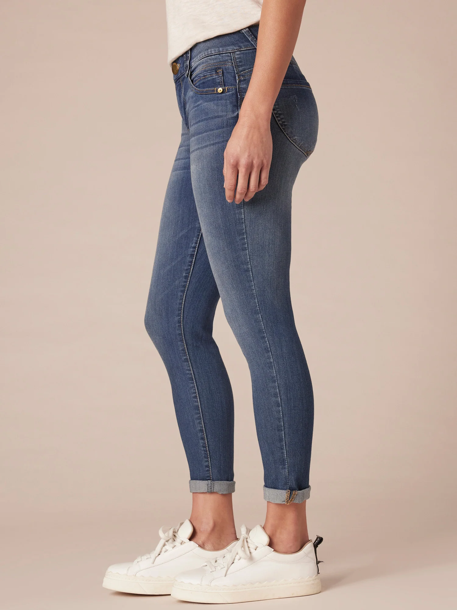 "Ab"solution® Ankle Skimmer Blue Jeans - Image 4