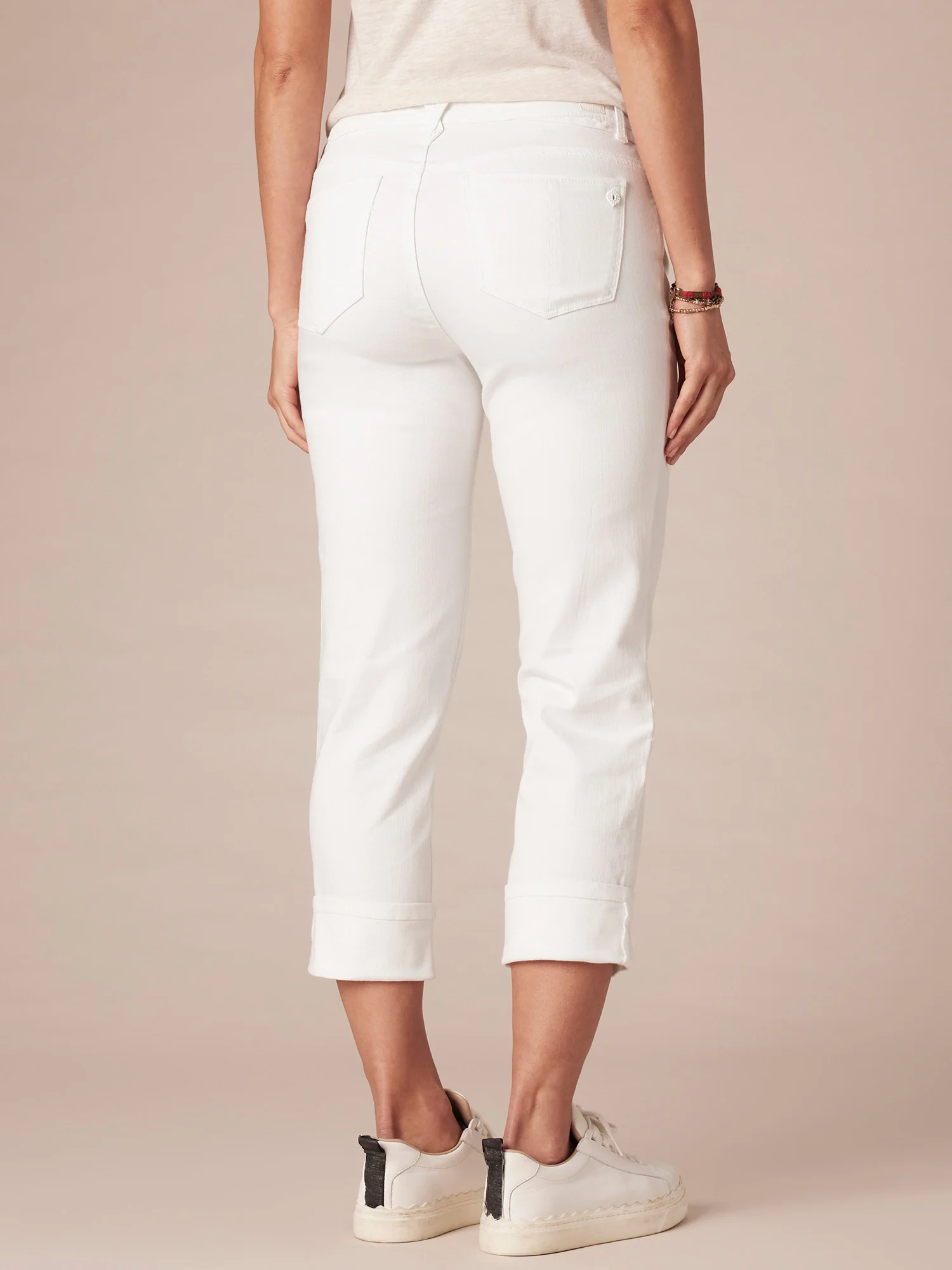 Mid-Rise Flex-Ellent Girlfriend Jean with Cropped Hem - Image 5